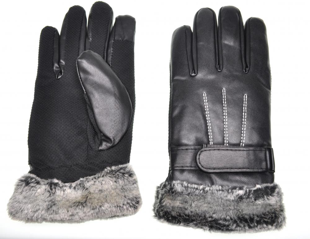 фото Перчатки мужские gsmin leather gloves 3 черные, р. 10