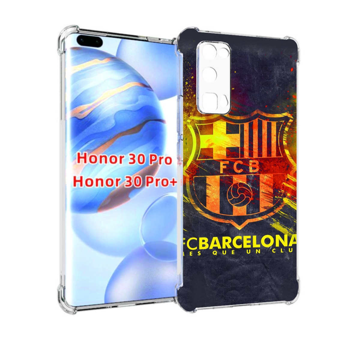 

Чехол бампер MyPads FC-Barcelona-Wallpaper-3 для Honor 30, Прозрачный, Tocco