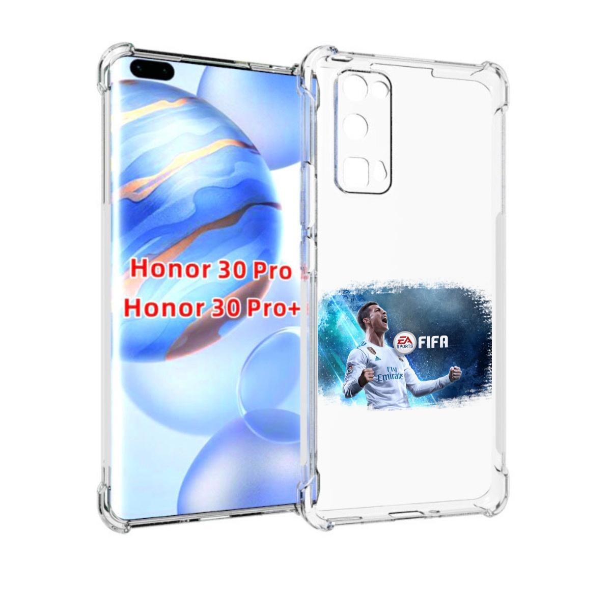

Чехол бампер MyPads FiFA логотип для Honor 30 Pro, Прозрачный, Tocco