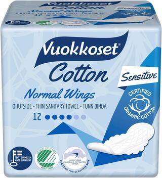 

Прокладки Vuokkoset Cotton normal 12 шт