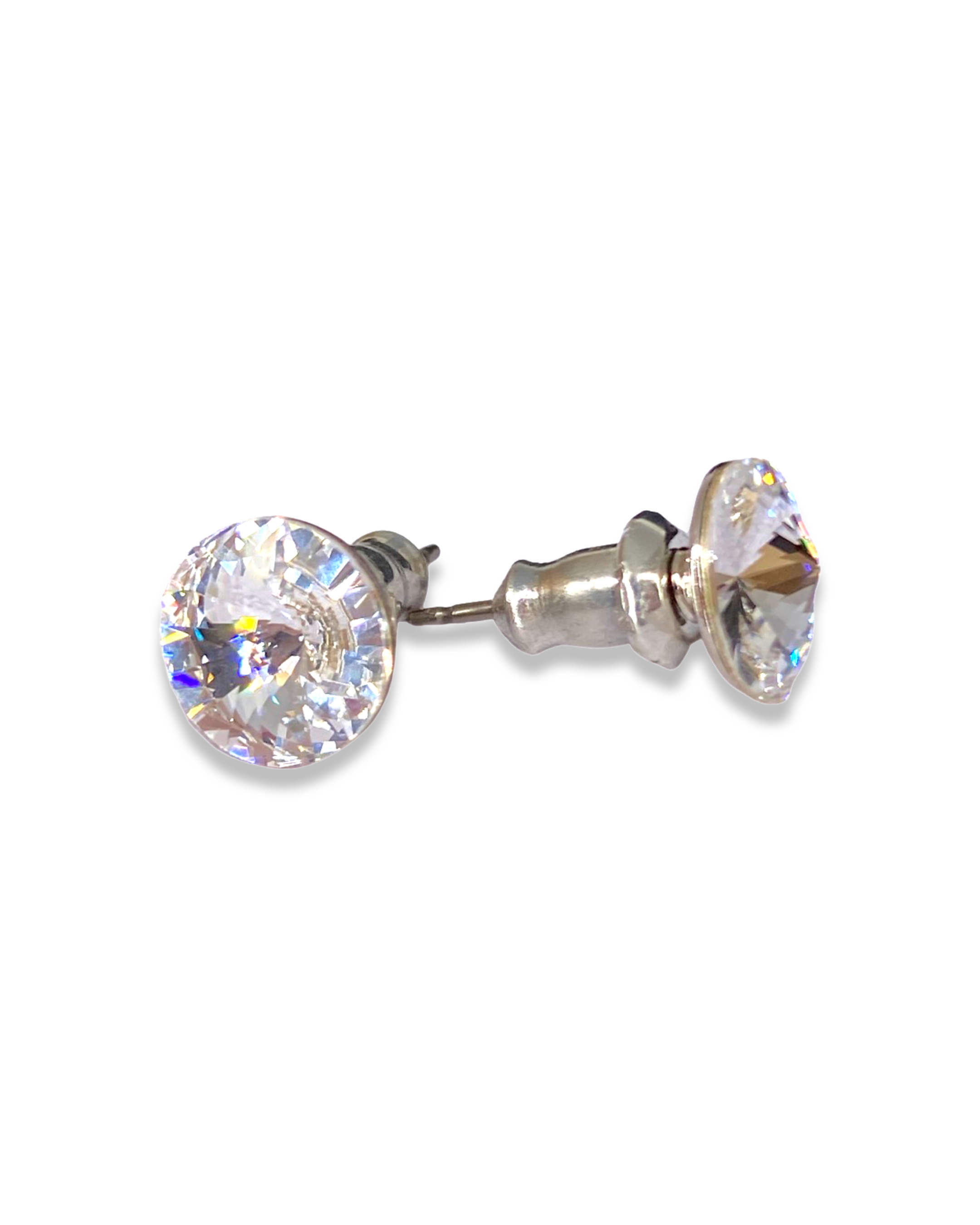 

Серьги-пусеты из бижутерного сплава с swarovski Amante crystal 383, 383