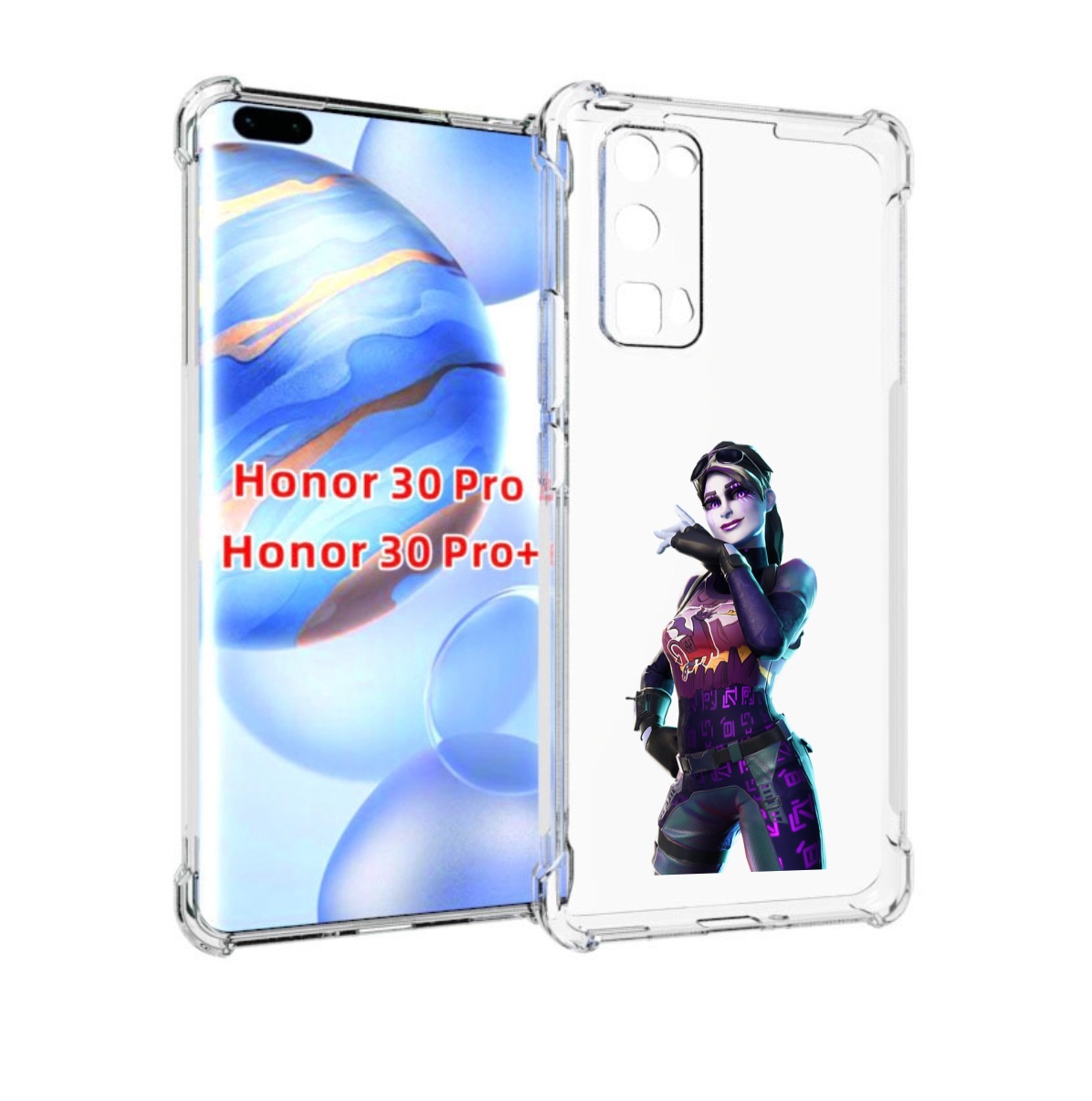 

Чехол бампер MyPads Fortnite-3 для Honor 30 Pro, Прозрачный, Tocco