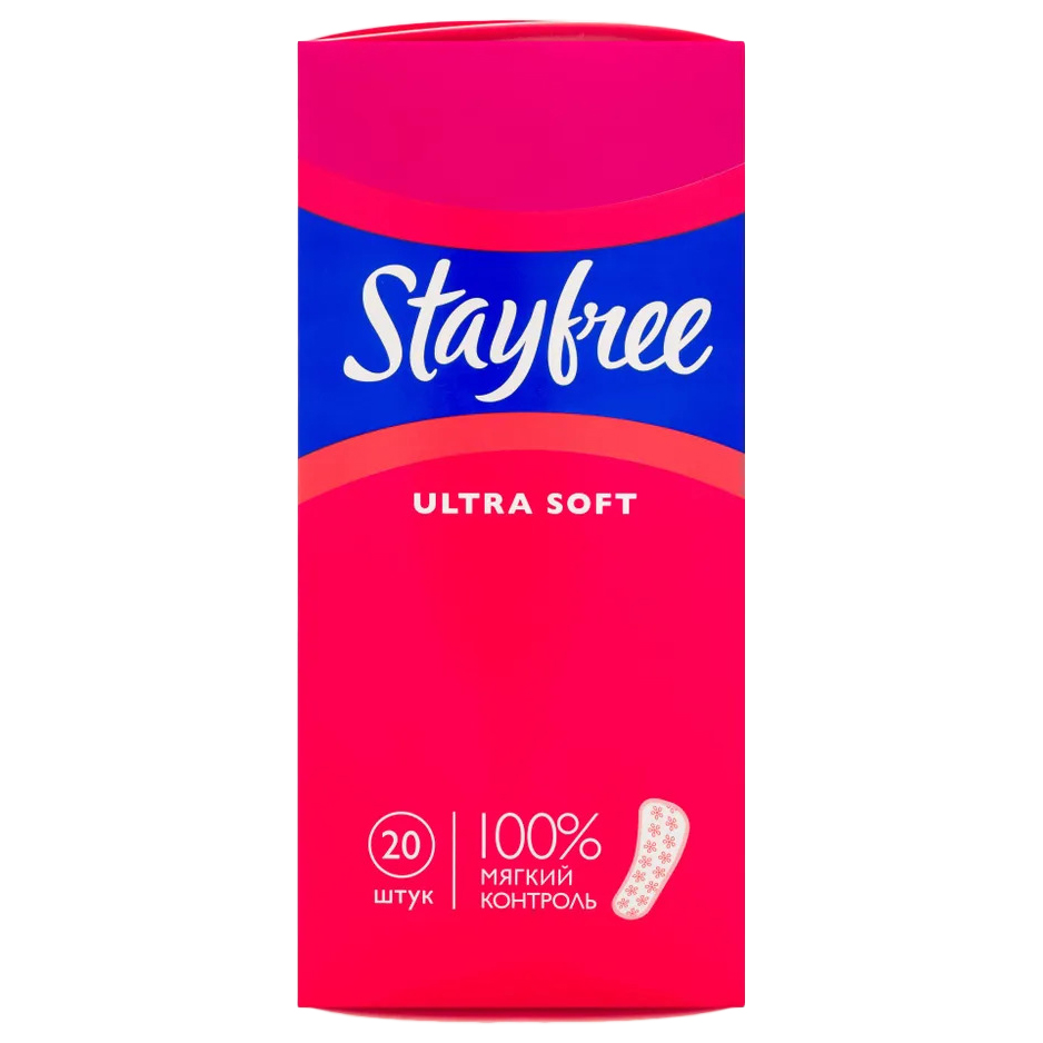 

Прокладки ежедневные Stayfree №20, Красный