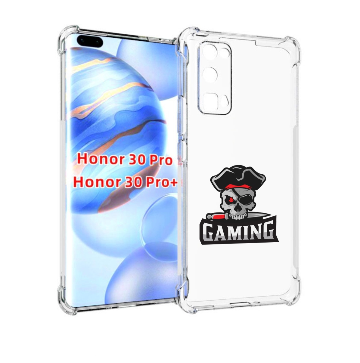 

Чехол бампер MyPads Gaming-2 для Honor 30 Pro, Прозрачный, Tocco