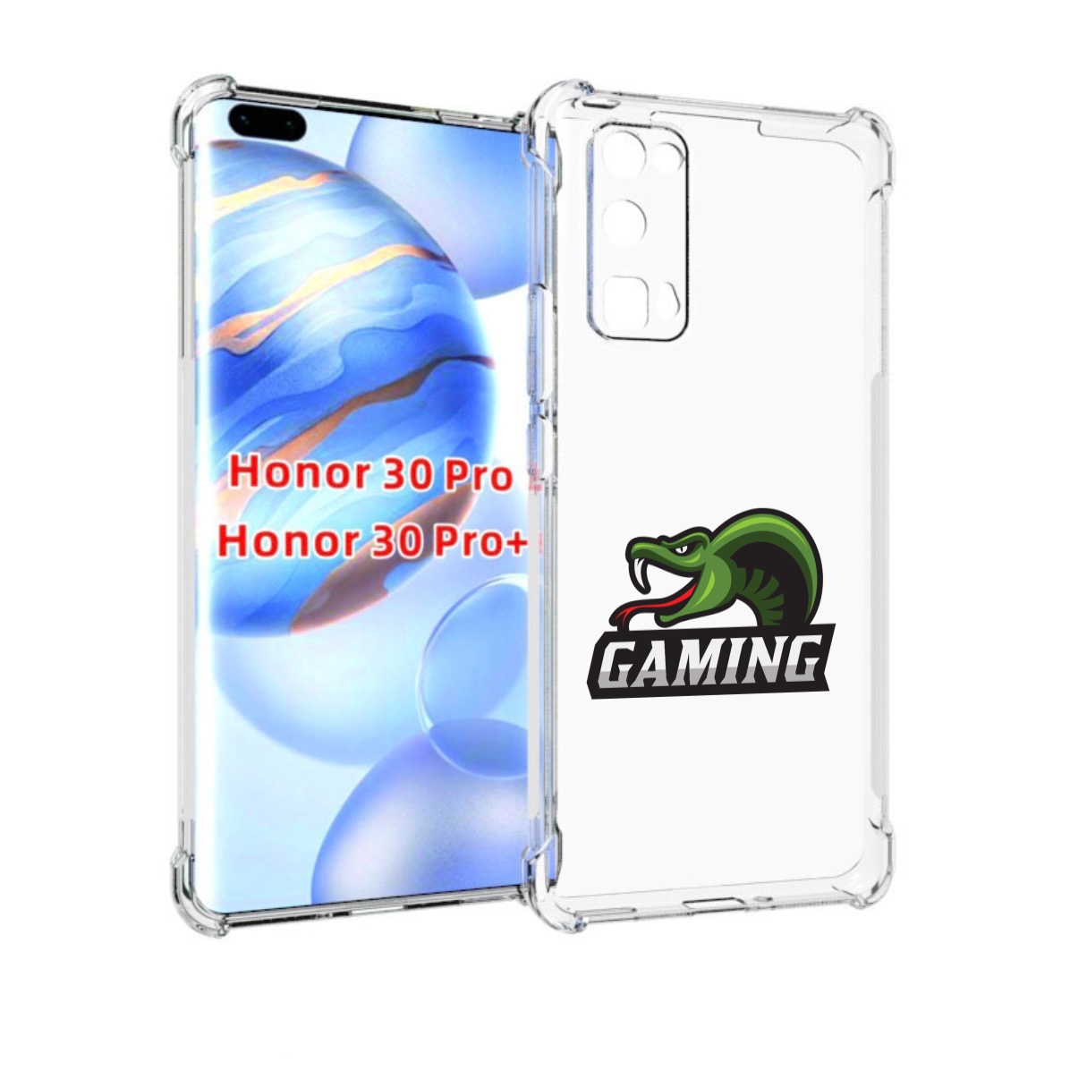 

Чехол бампер MyPads Gaming-3 для Honor 30 Pro, Прозрачный, Tocco