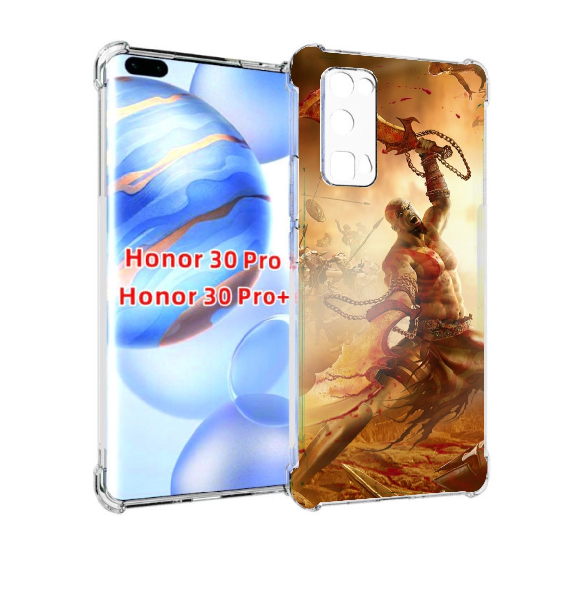 

Чехол бампер MyPads God Of War III для Honor 30 Pro, Прозрачный, Tocco