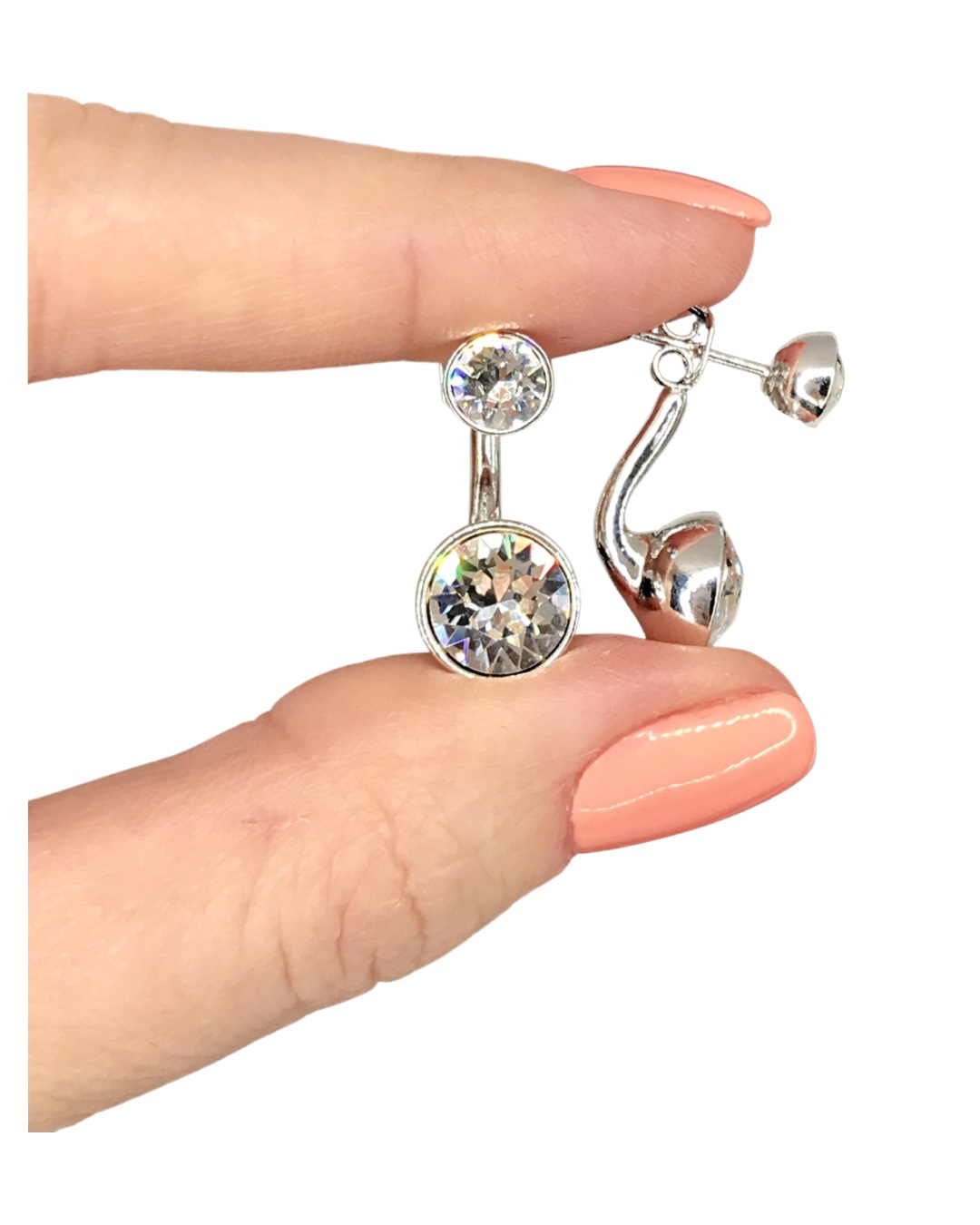 

Серьги из бижутерного сплава с swarovski Amante crystal 4560, 4560