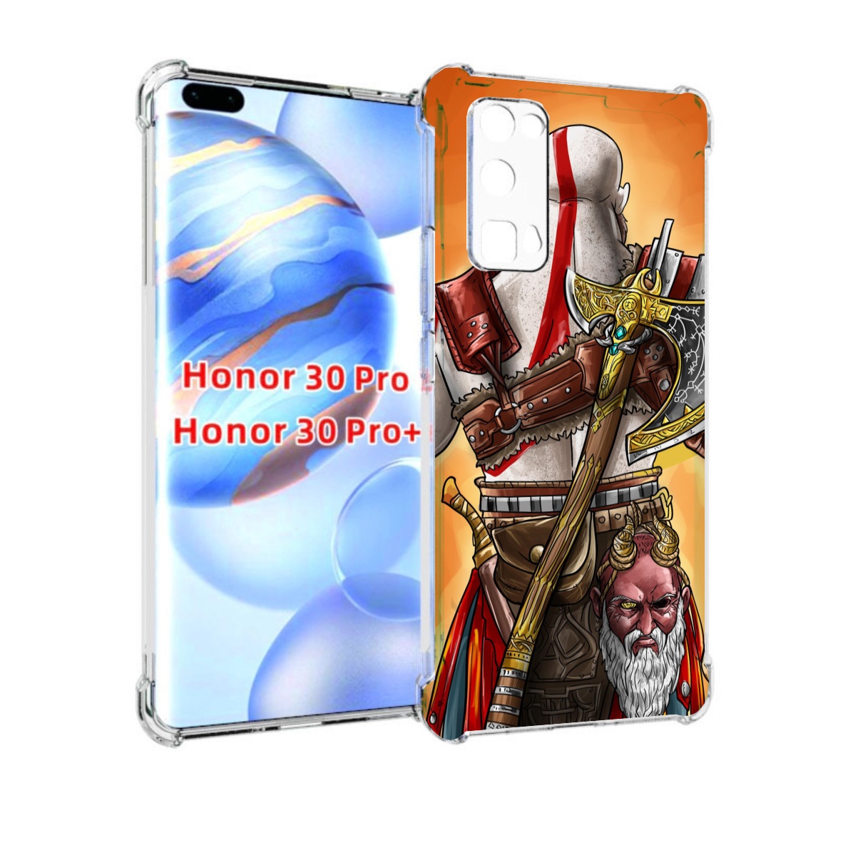 

Чехол бампер MyPads God of War для Honor 30 Pro, Прозрачный, Tocco