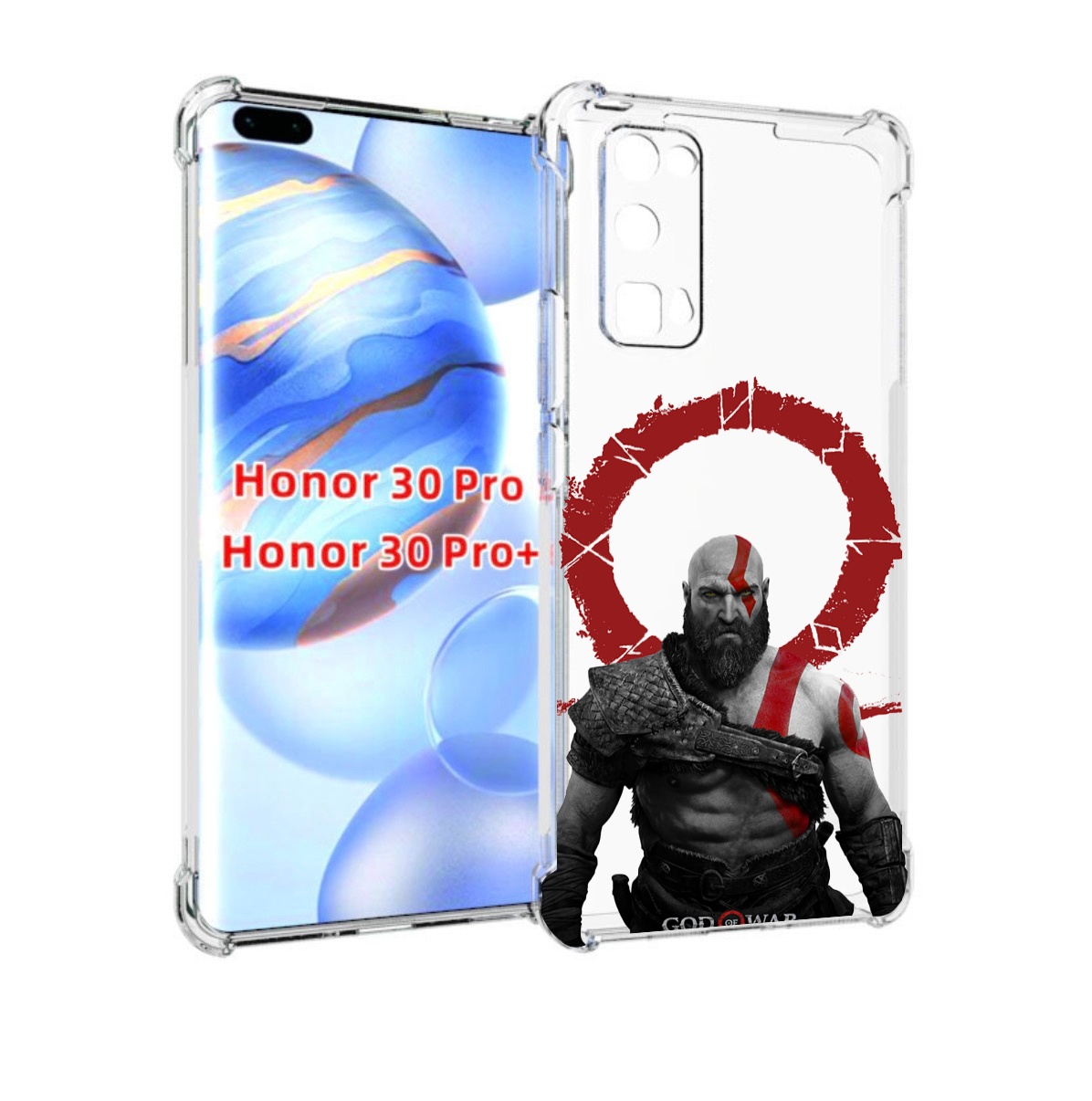 

Чехол бампер MyPads God-of-War для Honor 30 Pro, Прозрачный, Tocco