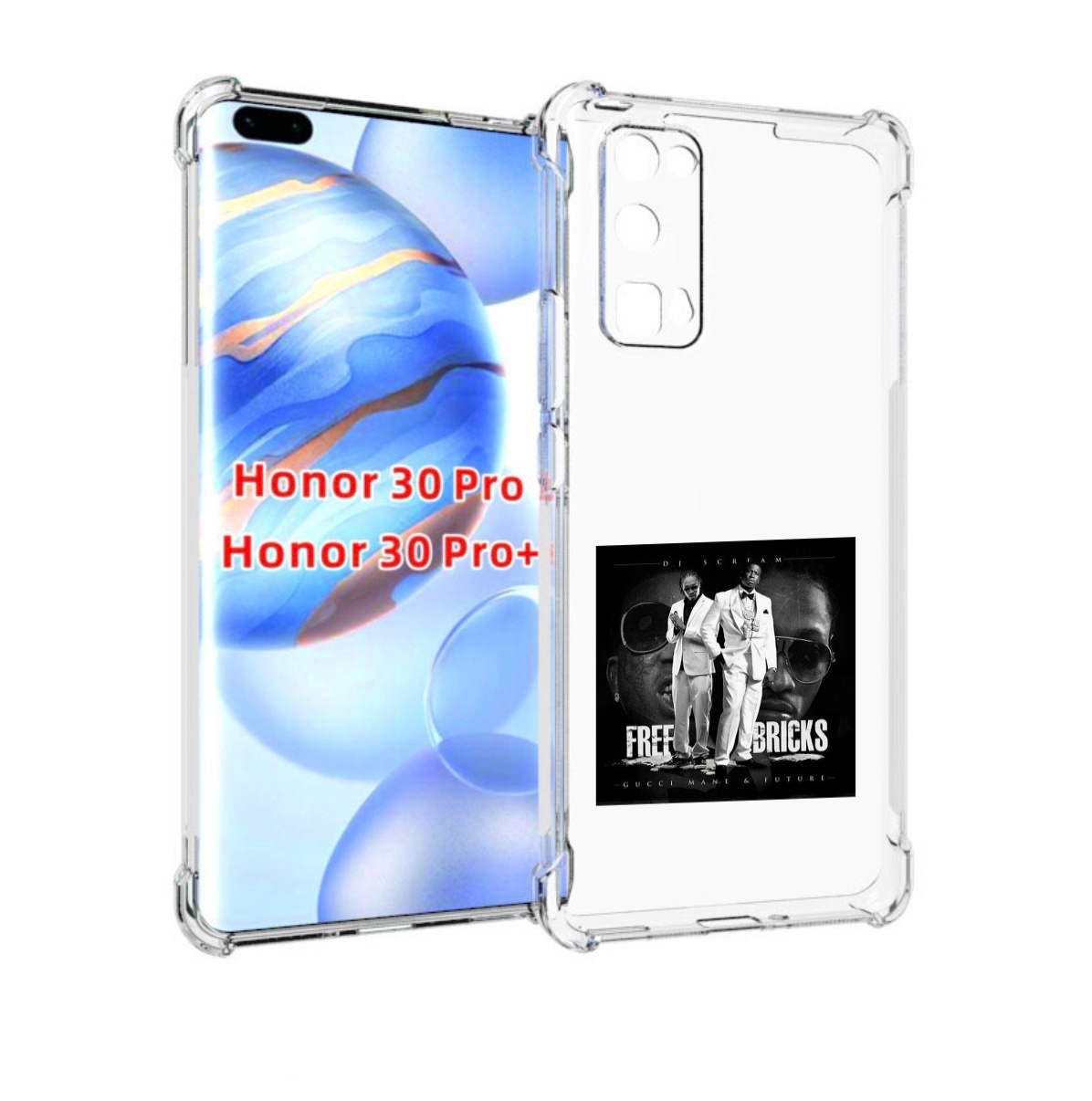 

Чехол бампер MyPads Gucci Mane & Future - Free Bricks для Huawei, Прозрачный, Tocco