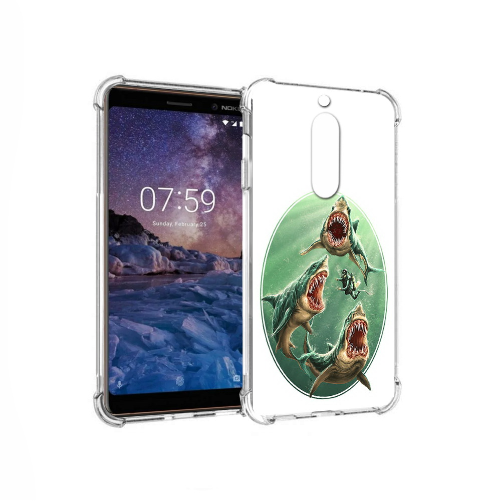 

Чехол MyPads Tocco для Nokia 7 синяя бездна (PT95887.123.600), Прозрачный, Tocco