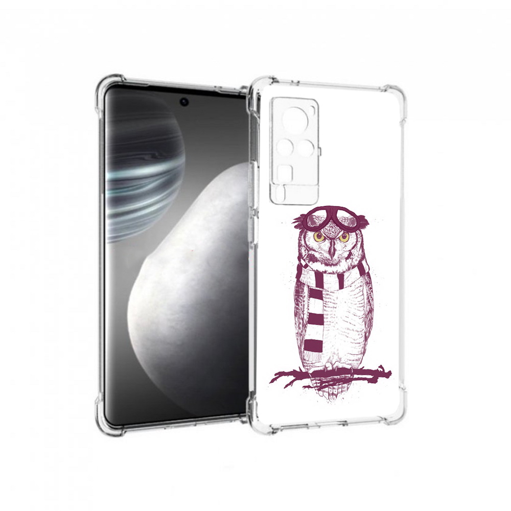 

Чехол MyPads Tocco для Vivo X60 pro сова-летчик (PT226972.385.612), Прозрачный, Tocco