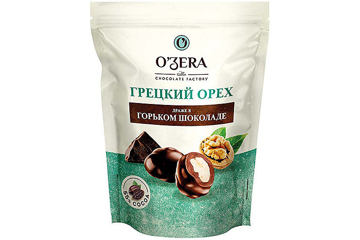 «O'Zera», драже «Грецкий орех в горьком шоколаде», 150 г