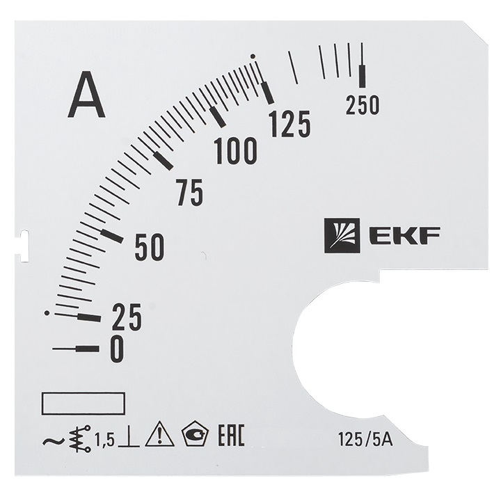 Шкала сменная для A961 125/5А-1,5 EKF PROxima