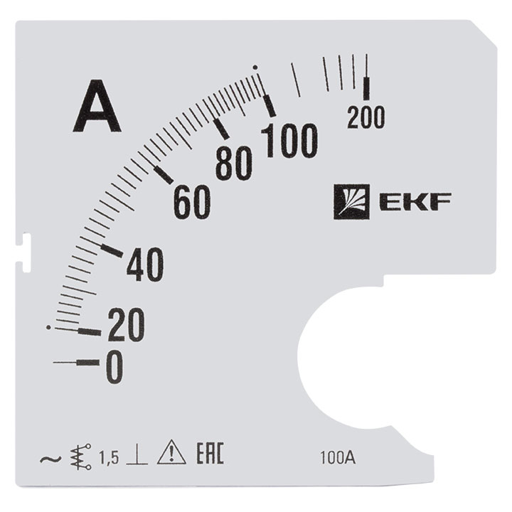 

Шкала сменная для A961 100/5А-1,5 EKF PROxima