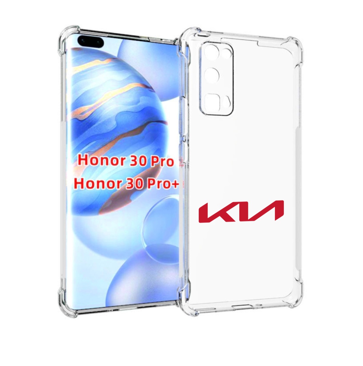 

Чехол бампер MyPads Kia-киа-3 для Honor 30 Pro, Прозрачный, Tocco