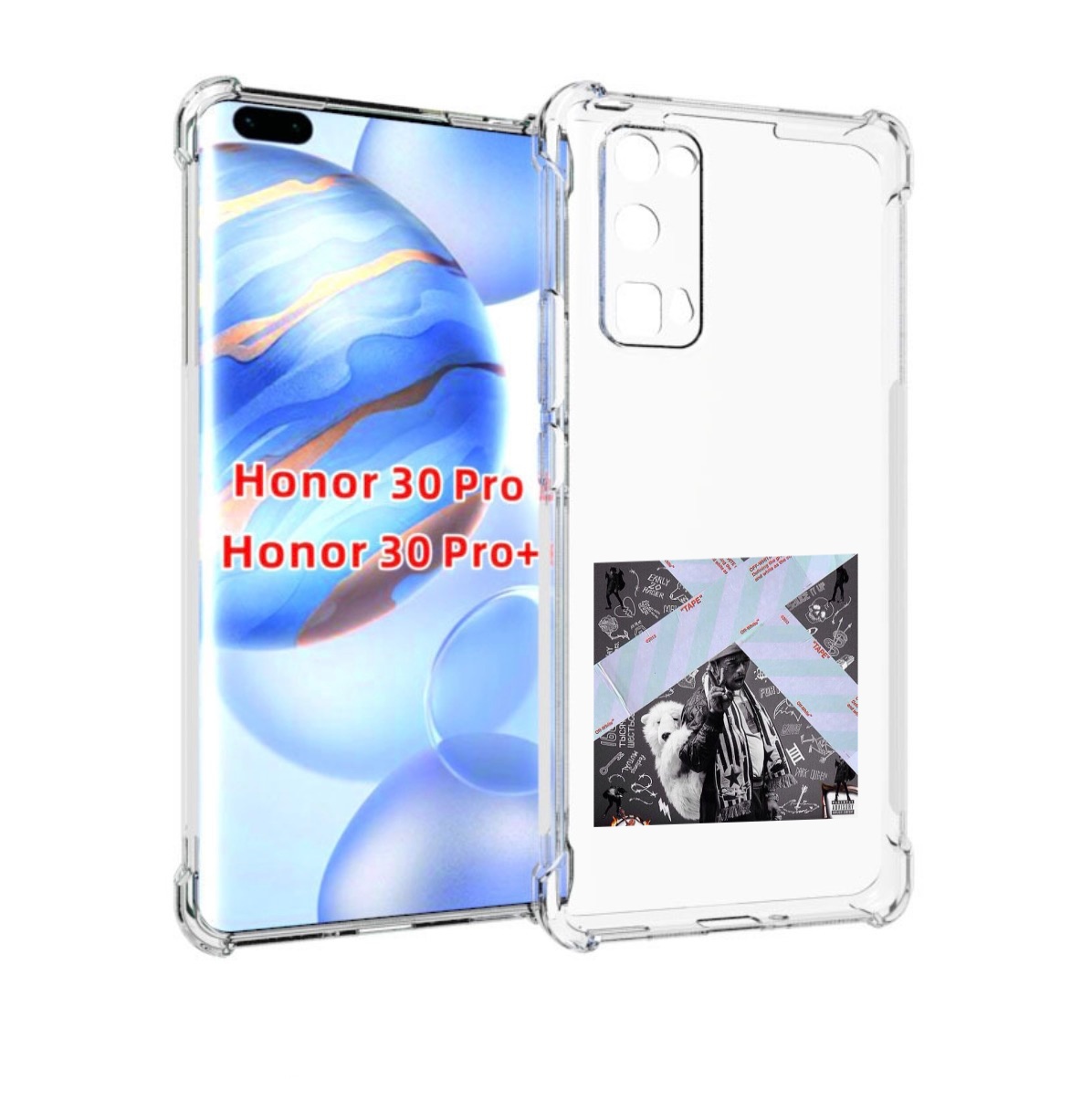 

Чехол бампер MyPads Lil Uzi Vert - Luv Is Rage 2 для Honor, Прозрачный, Tocco