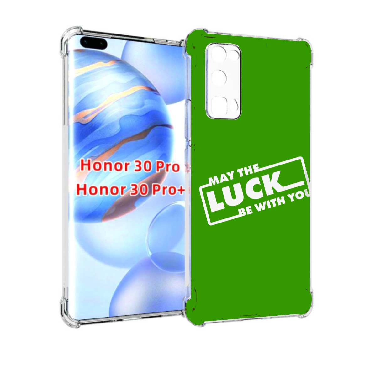

Чехол бампер MyPads Luck green для Honor 30 Pro, Прозрачный, Tocco