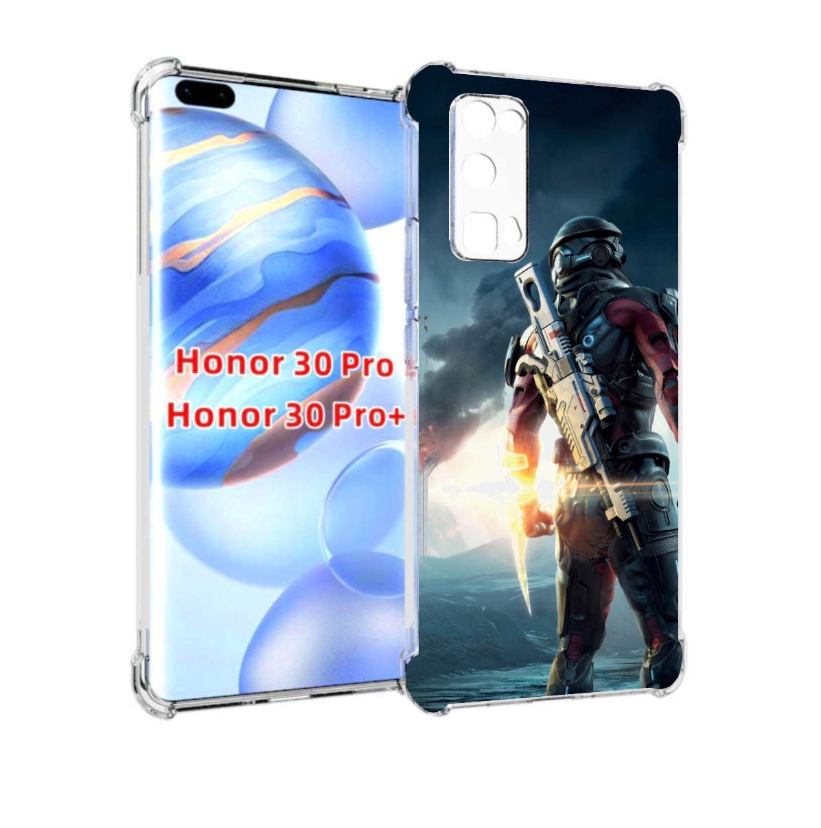 

Чехол бампер MyPads Mass Effect Andromeda Ryder для Honor, Прозрачный, Tocco