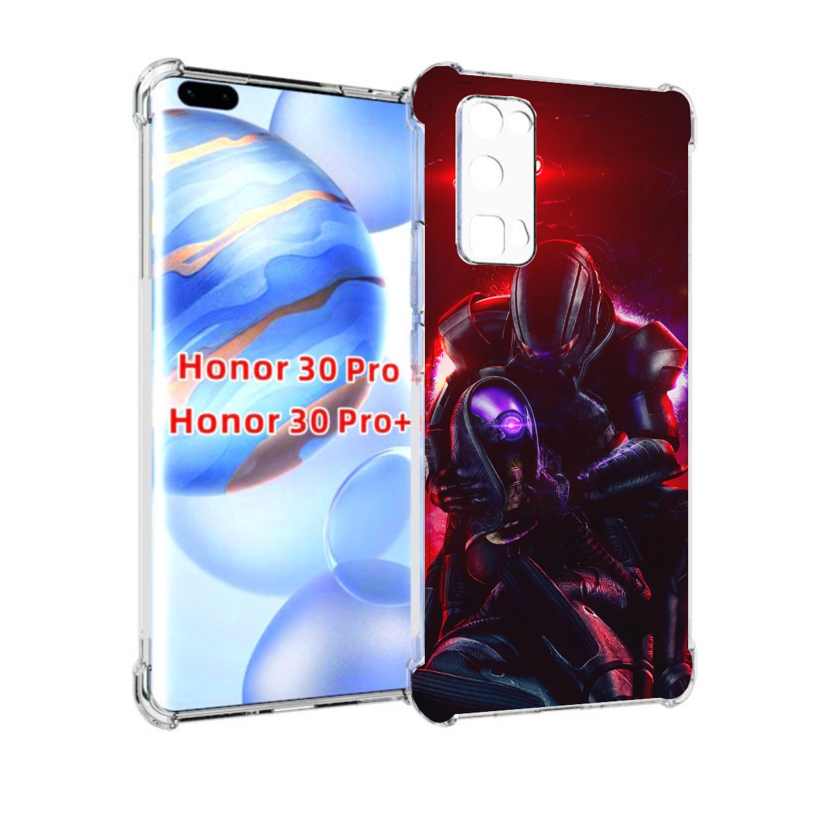 

Чехол бампер MyPads Mass Effect для Honor 30 Pro, Прозрачный, Tocco