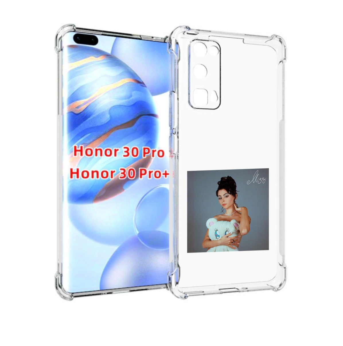 

Чехол бампер MyPads Miss Дора для Honor 30 Pro, Прозрачный, Tocco