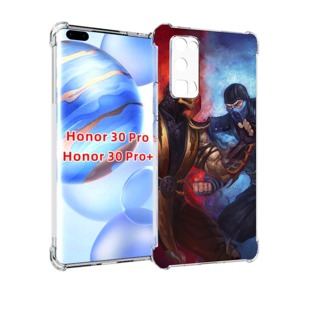

Чехол бампер MyPads Mortal Kombat art для Honor 30 Pro Honor, Прозрачный, Tocco