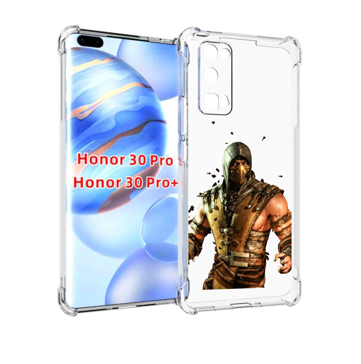 

Чехол бампер MyPads Mortal Kombat scorpion для Honor 30 P, Прозрачный, Tocco