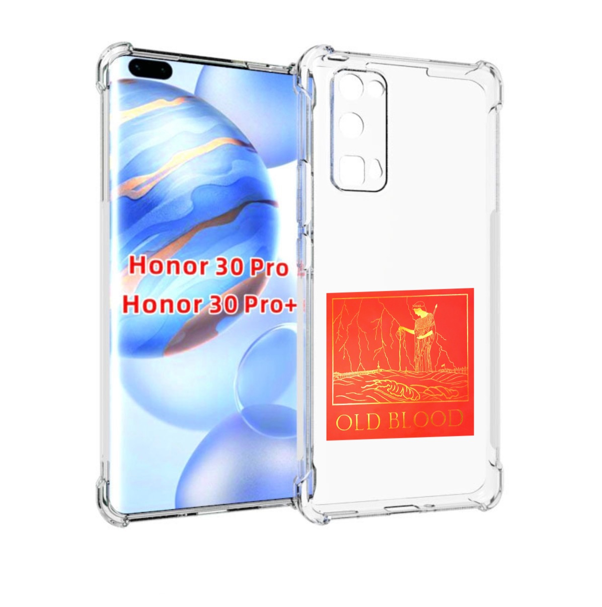 

Чехол бампер MyPads Old Blood Boulevard Depo для Honor 30, Прозрачный, Tocco