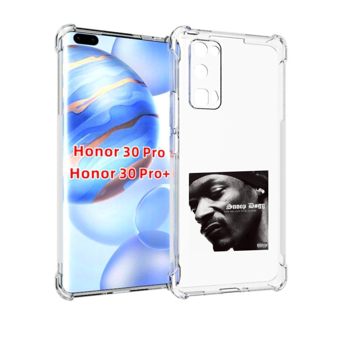 

Чехол Бампер Mypads Paid Tha Cost To Be Da Boss Для Honor, Прозрачный, Tocco