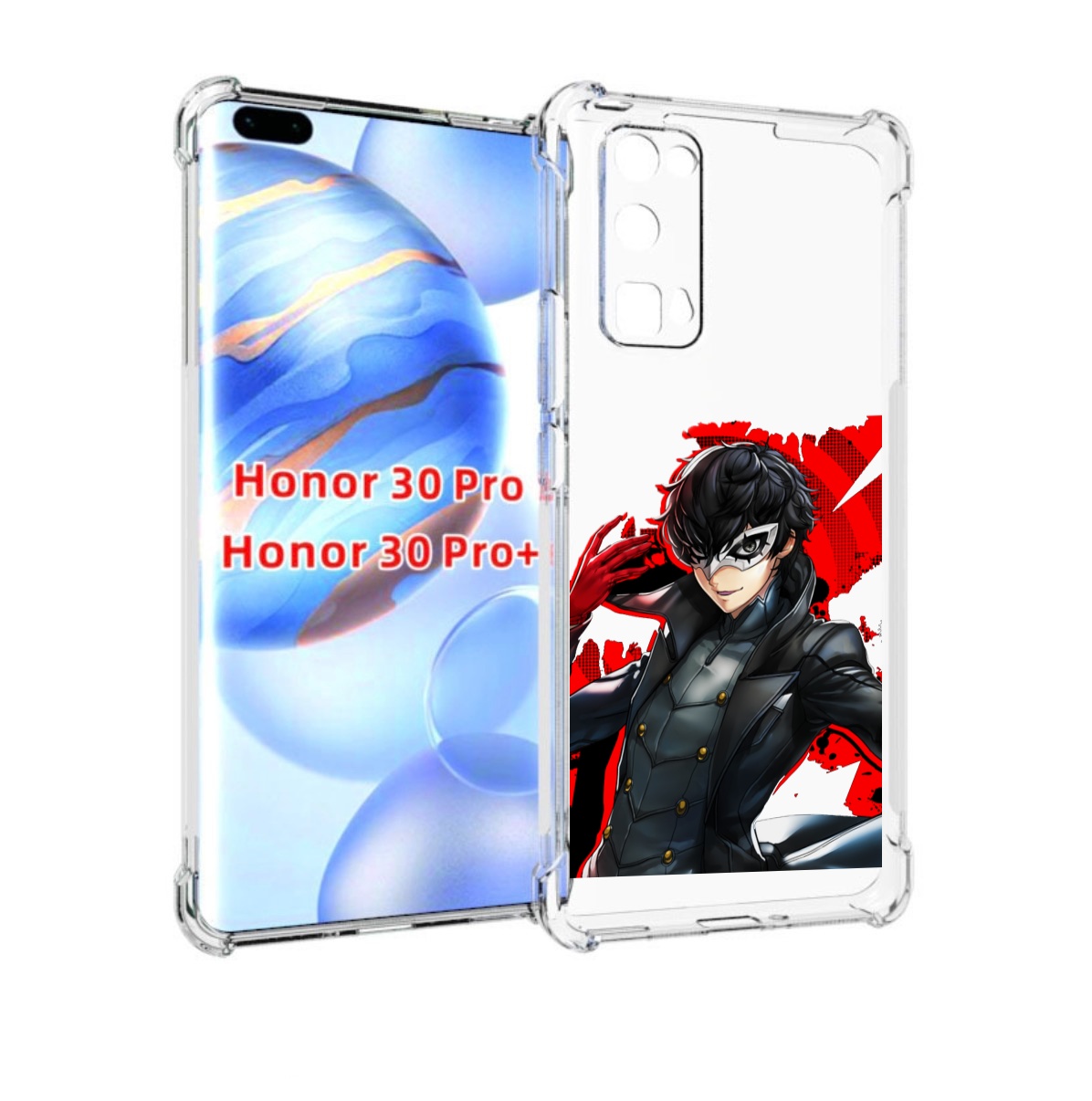 

Чехол бампер MyPads Persona 5 для Honor 30 Pro, Прозрачный, Tocco