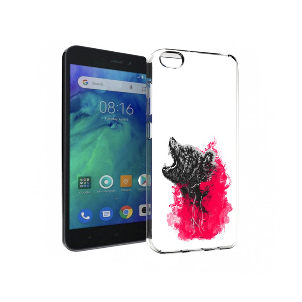 

Чехол MyPads Tocco для Xiaomi Redmi Go медведь в дымке, Прозрачный, Tocco