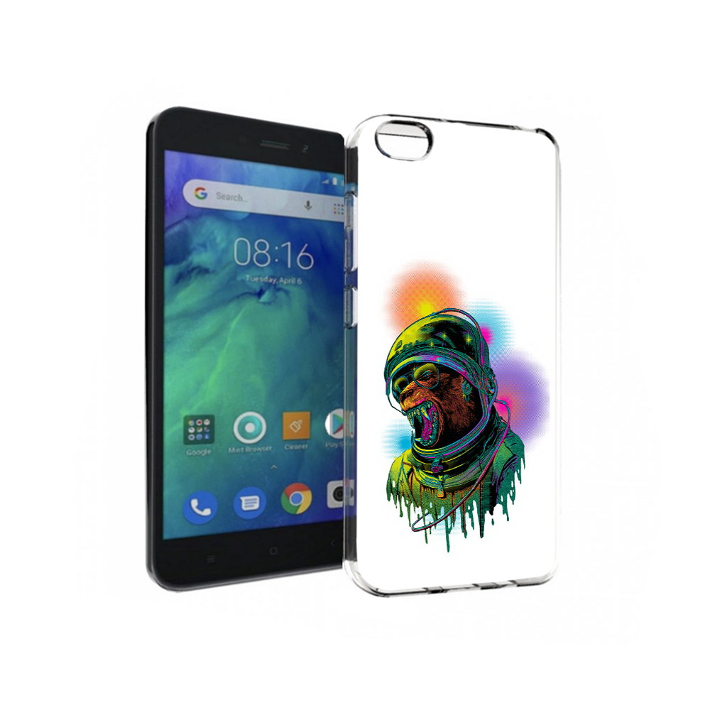 

Чехол MyPads Tocco для Xiaomi Redmi Go медведь космонавт, Прозрачный, Tocco