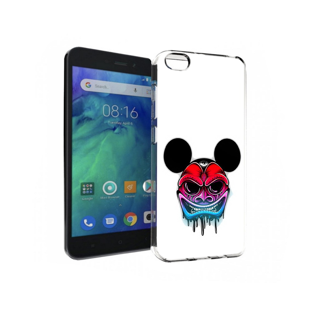 

Чехол MyPads Tocco для Xiaomi Redmi Go микки в маске, Прозрачный, Tocco