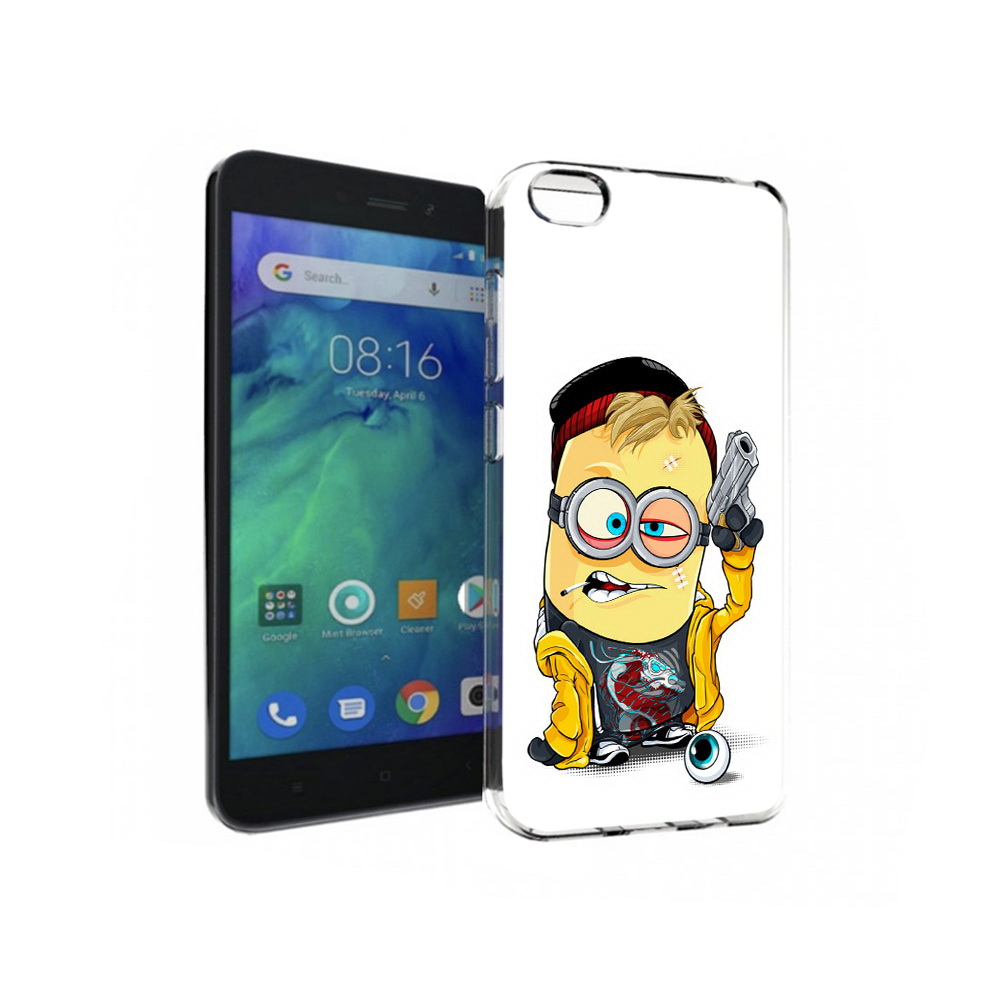 

Чехол MyPads Tocco для Xiaomi Redmi Go миньон бандит, Прозрачный, Tocco