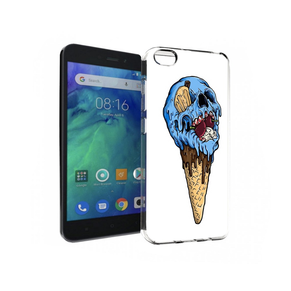 

Чехол MyPads Tocco для Xiaomi Redmi Go мороженное череп, Прозрачный, Tocco