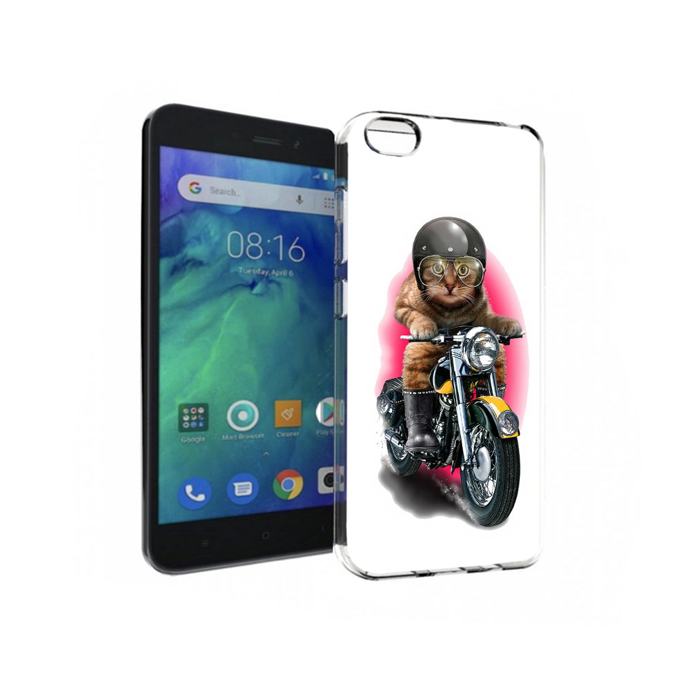 

Чехол MyPads Tocco для Xiaomi Redmi Go мото-кот, Прозрачный, Tocco