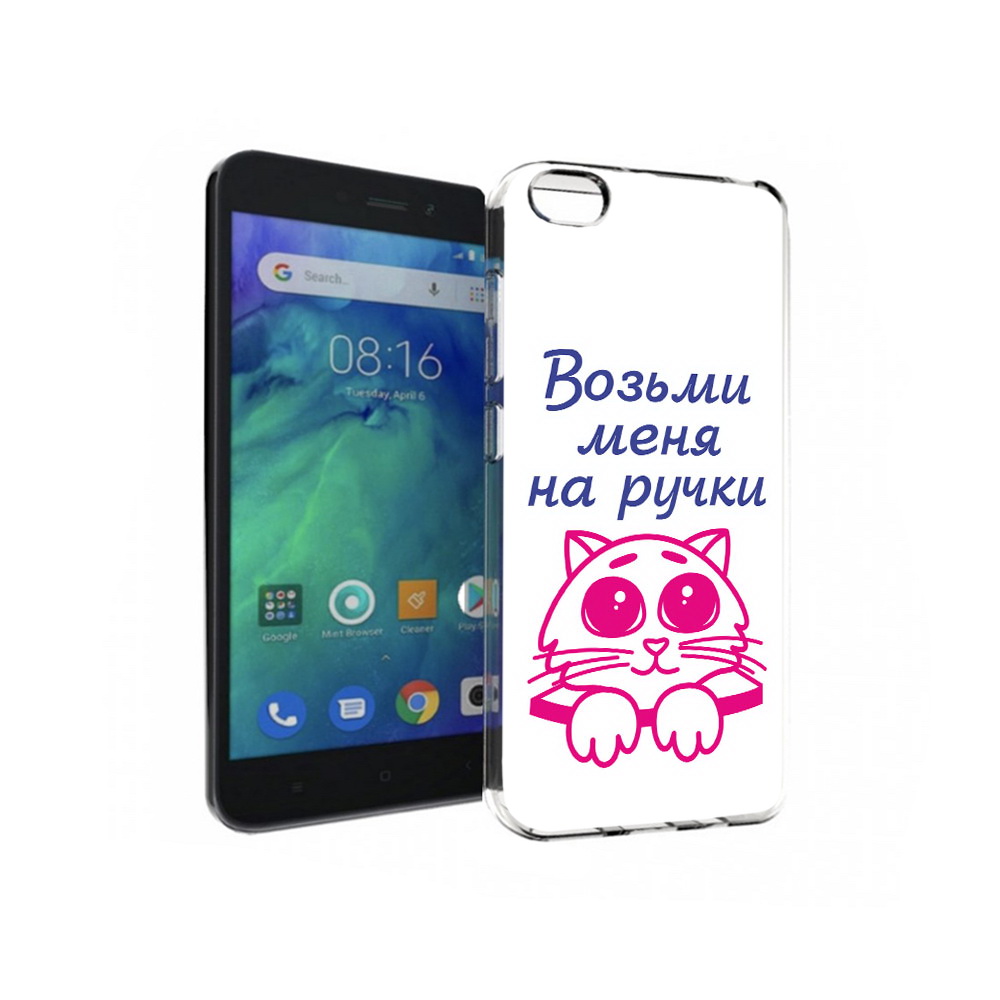 

Чехол MyPads Tocco для Xiaomi Redmi Go мяу, Прозрачный, Tocco