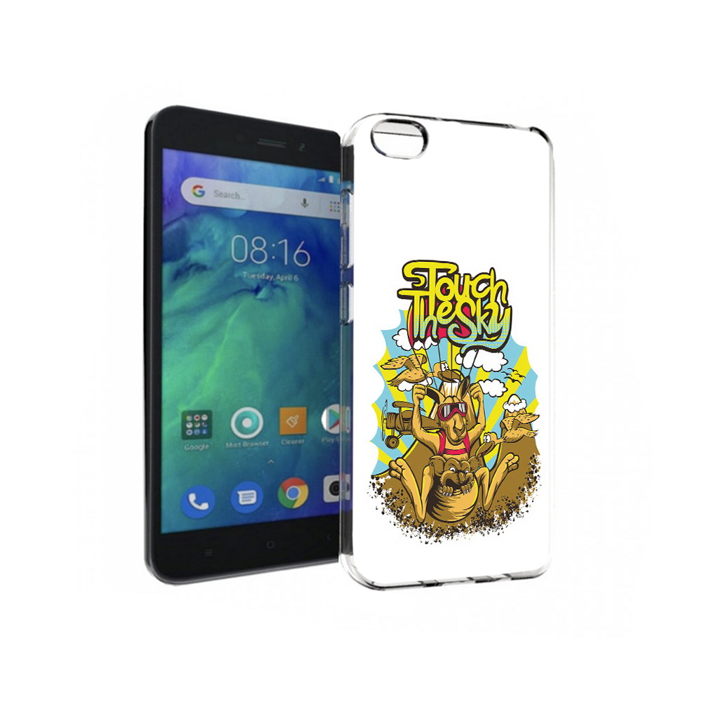 

Чехол MyPads Tocco для Xiaomi Redmi Go нарисованное кенгуру комикс, Прозрачный, Tocco
