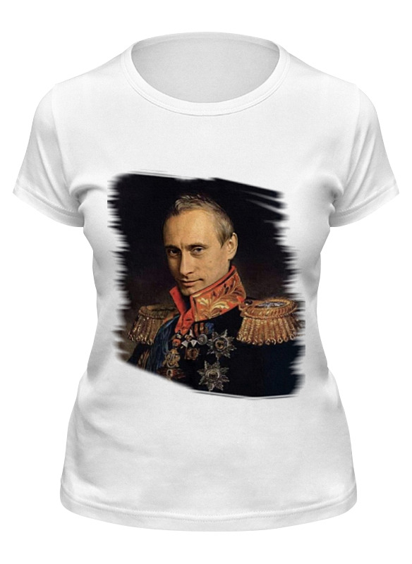 

Футболка женская Printio Putin белая L, Белый, Putin