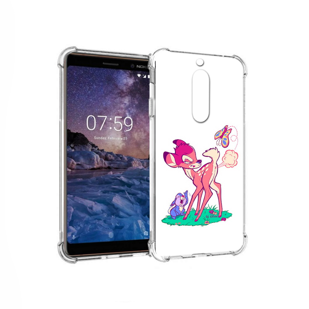 

Чехол MyPads Tocco для Nokia 7 смешной олененок (PT95887.123.610), Прозрачный, Tocco