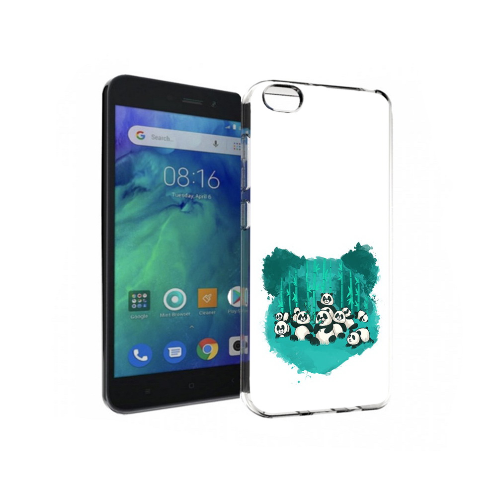 

Чехол MyPads Tocco для Xiaomi Redmi Go нарисованные панды, Прозрачный, Tocco
