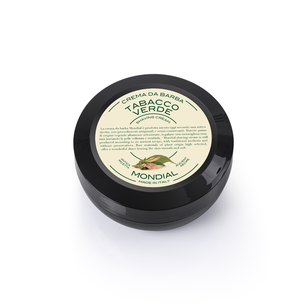 Крем для бритья Mondial TABACCO VERDE с ароматом зелёного табака, 75 мл, TP-75-T успокаивающий крем на основе коллагена и экстракта зелёного чая green tea collagen cream