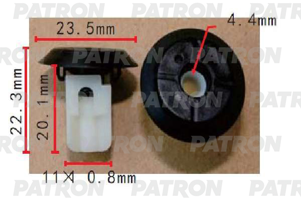 

Клипса Автомобильная PATRON P371597