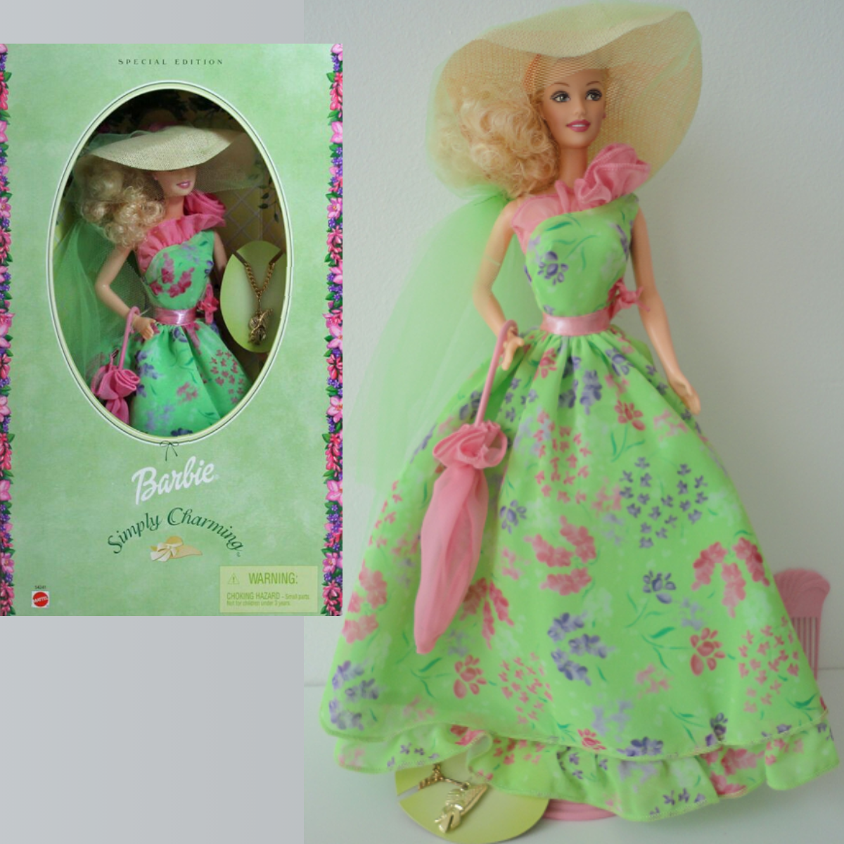 Кукла Барби Коллекционная В Винтажном Платье Серия 2001 Blonde Special Edition