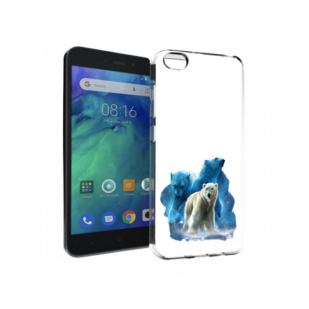 

Чехол MyPads Tocco для Xiaomi Redmi Go полярный медведь, Прозрачный, Tocco