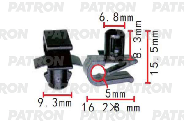 

Клипса Автомобильная PATRON P371625