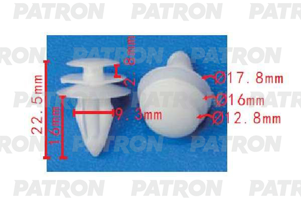 

Клипса Автомобильная PATRON P371672