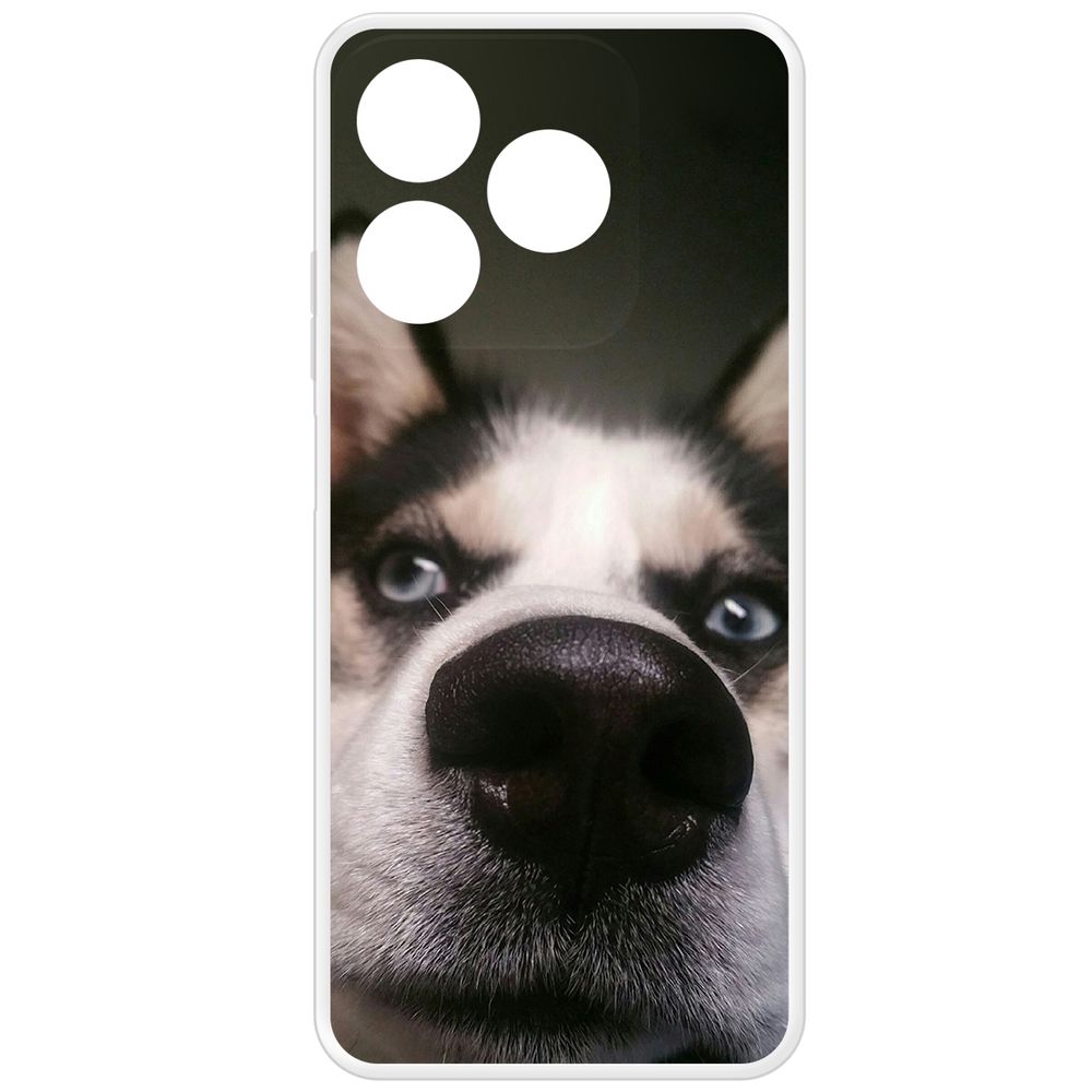 

Чехол-накладка Krutoff Clear Case Нос для Realme C61, Прозрачный