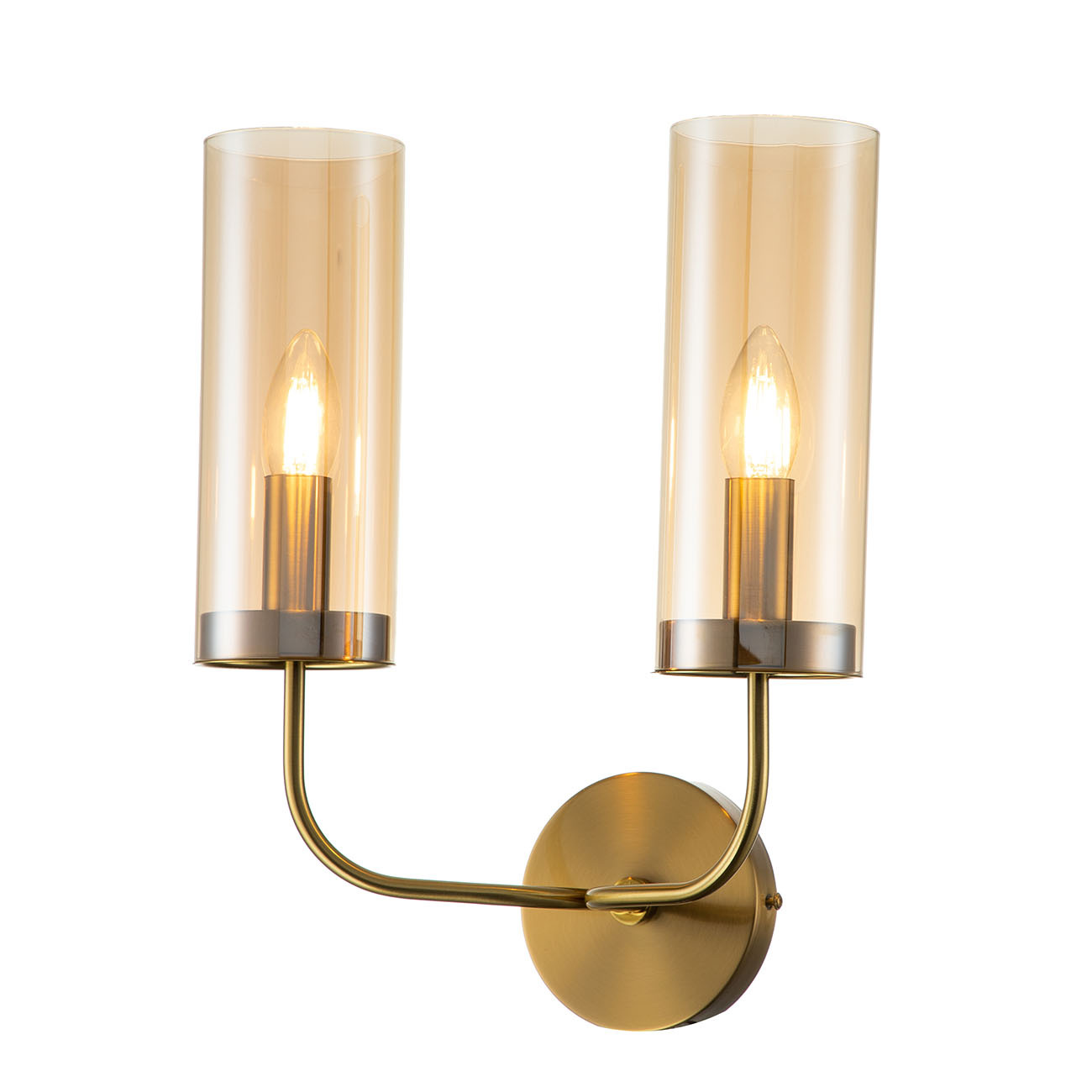 фото Настенный светильник 13014/2w brass nobrand