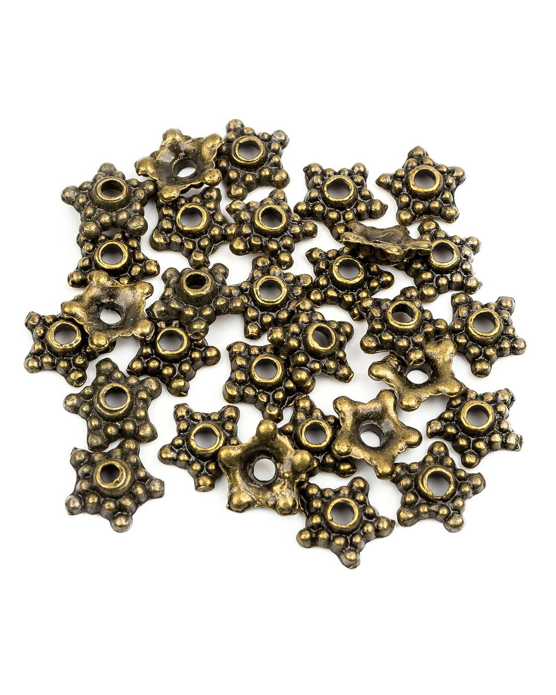 

Колпачки для бусин звезда, диаметр 95 мм, олово с покрытием старинная бронза, 30 шт